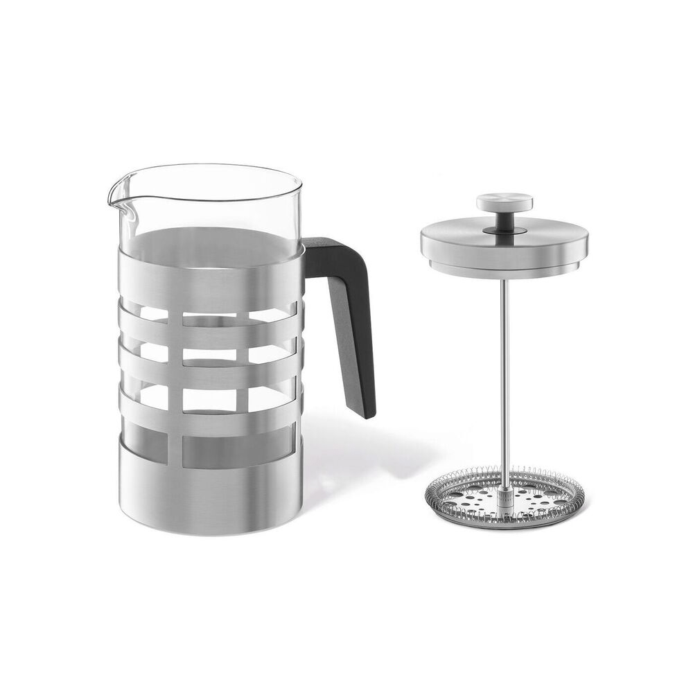 Segos Premium Brushed Steel French Press Coffee Maker - 1L Capacity