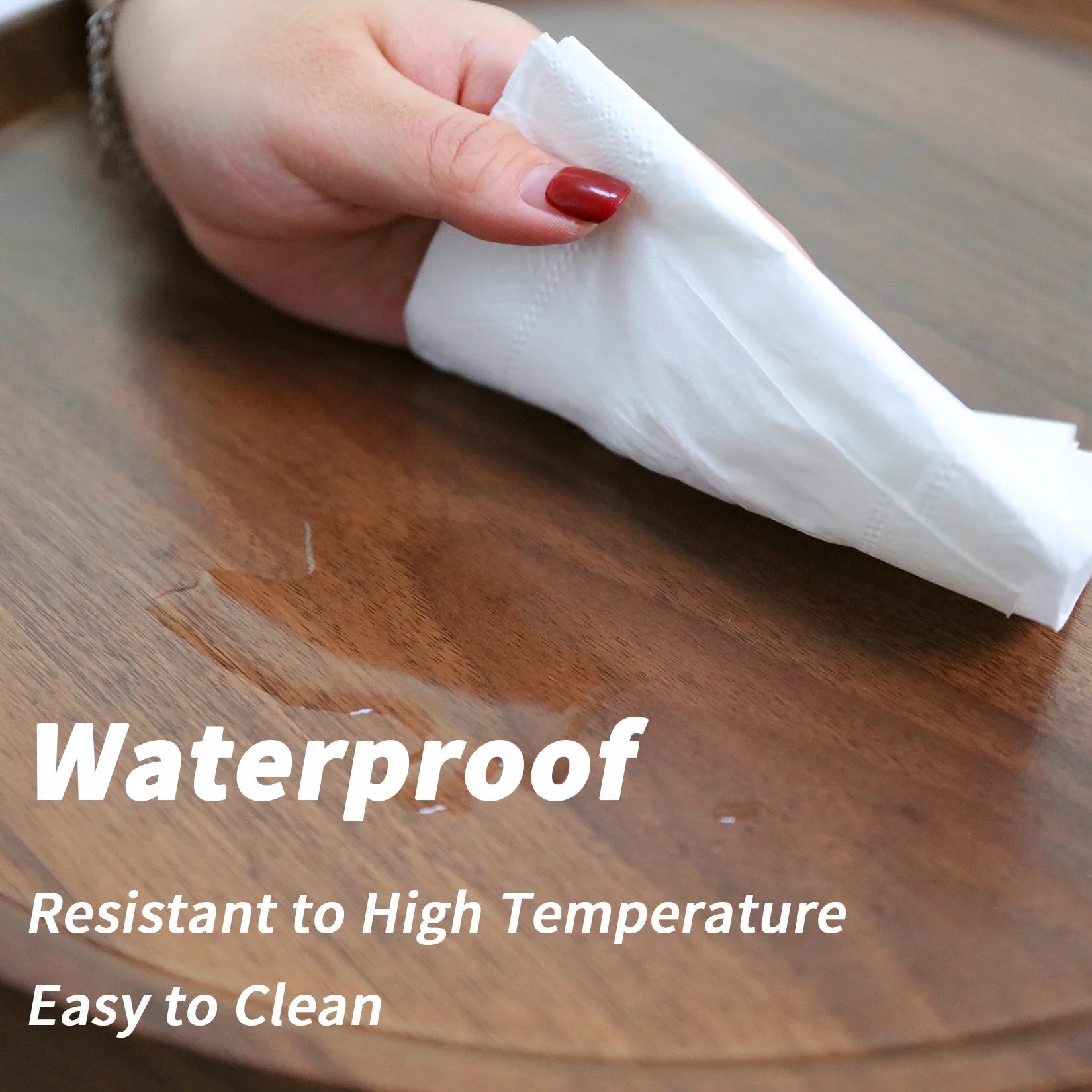 Set of 2 Mid - Century Coffee Table, Solid Wood, Drop Shape, Nesting Tables, Accent Ottoman Table, Living Room Office