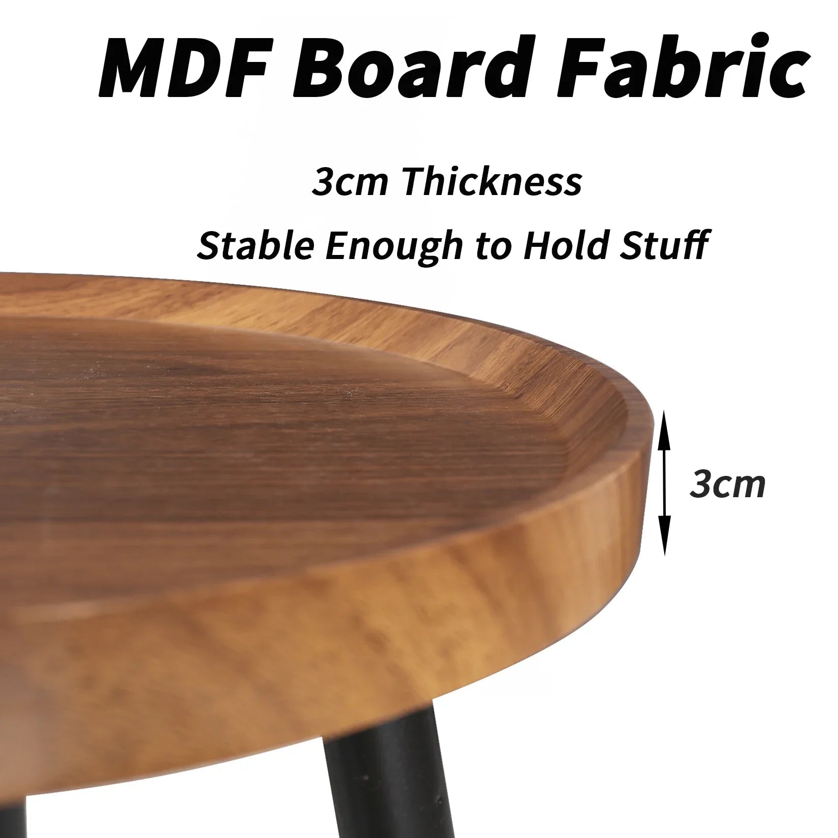 Set of 2 Mid - Century Coffee Table, Solid Wood, Drop Shape, Nesting Tables, Accent Ottoman Table, Living Room Office