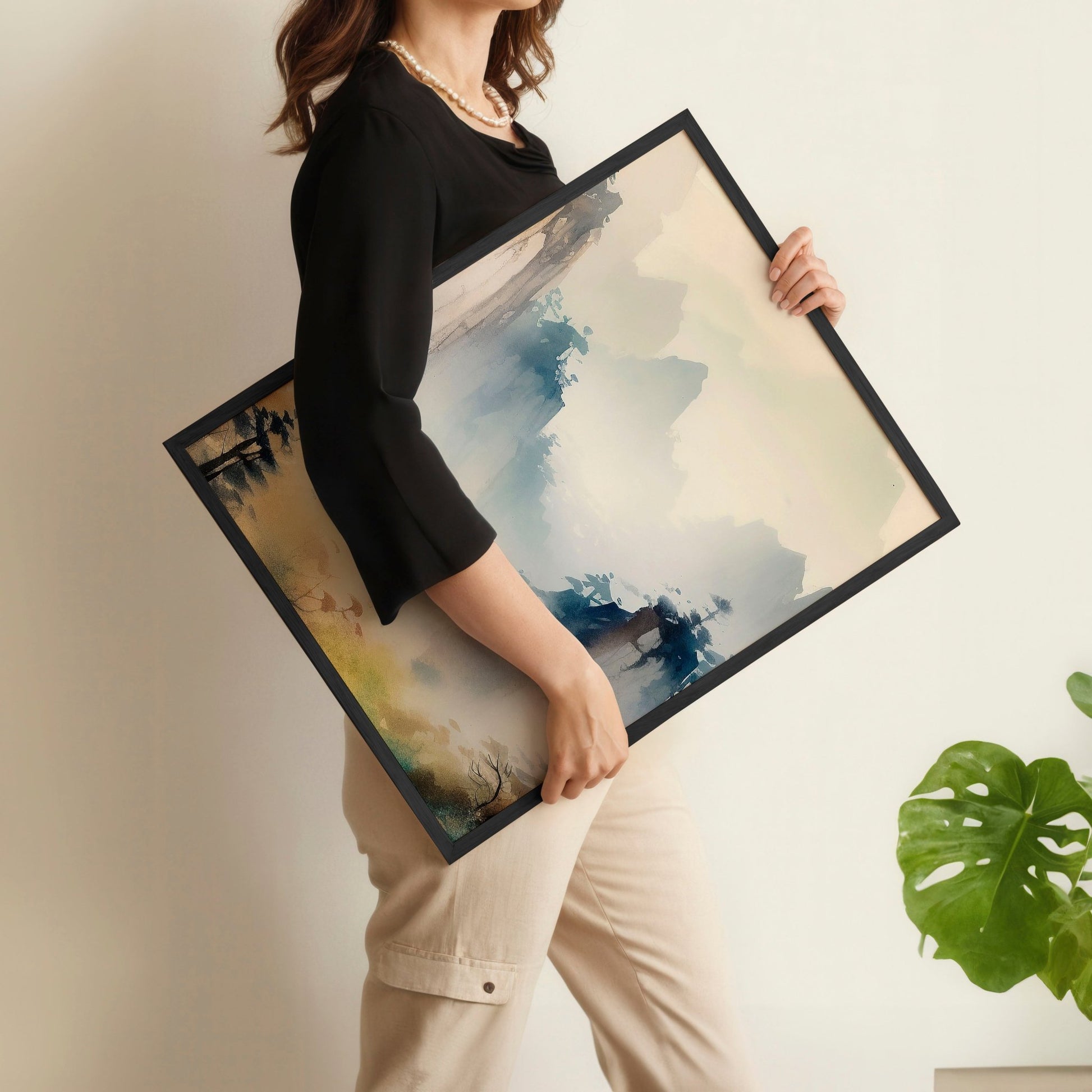 Set of 3 Framed Pictures | Set of 3 Asian Inspired Wall art Prints