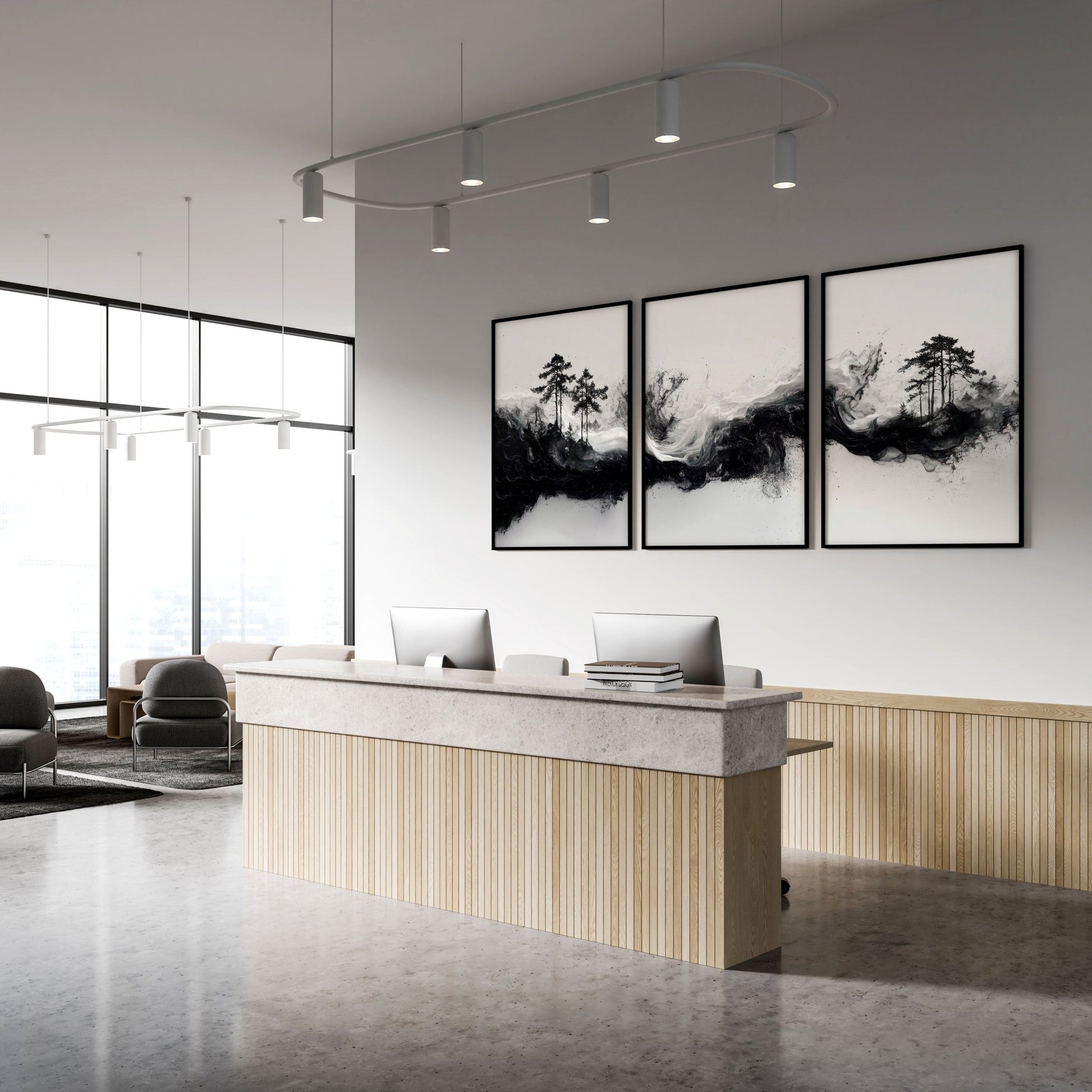 Set of 3 Framed Wall Art | Set of 3 Asian Inspired Wall art Prints