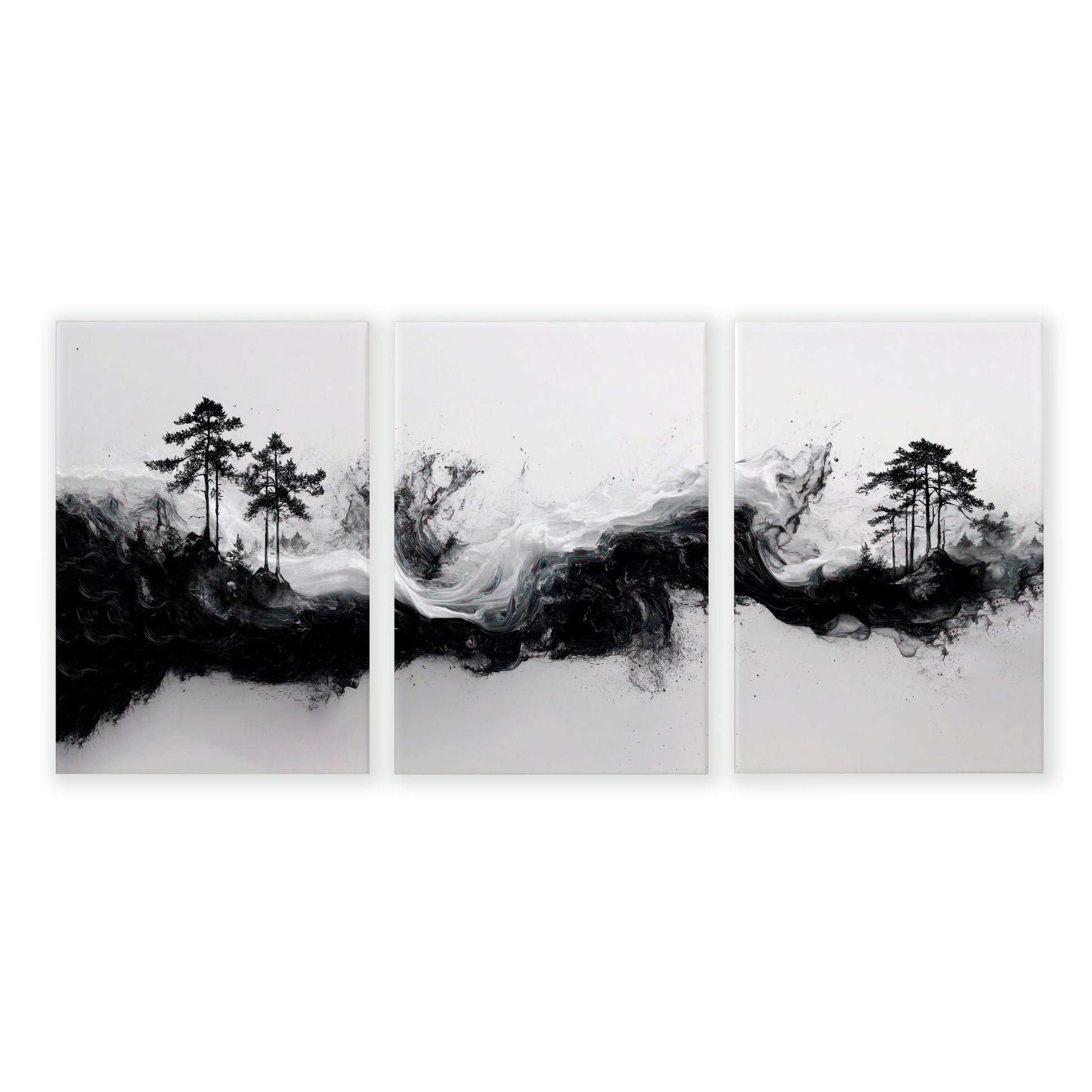 Set of 3 Framed Wall Art | Set of 3 Asian Inspired Wall art Prints