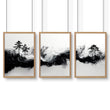 Set of 3 Framed Wall Art | Set of 3 Asian Inspired Wall art Prints
