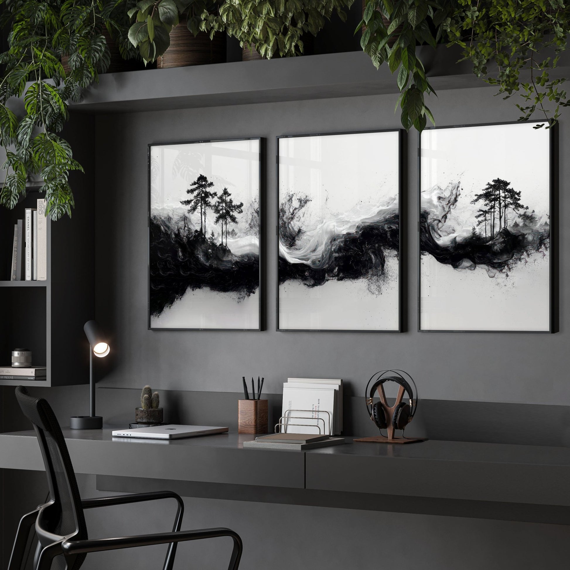 Set of 3 Framed Wall Art | Set of 3 Asian Inspired Wall art Prints