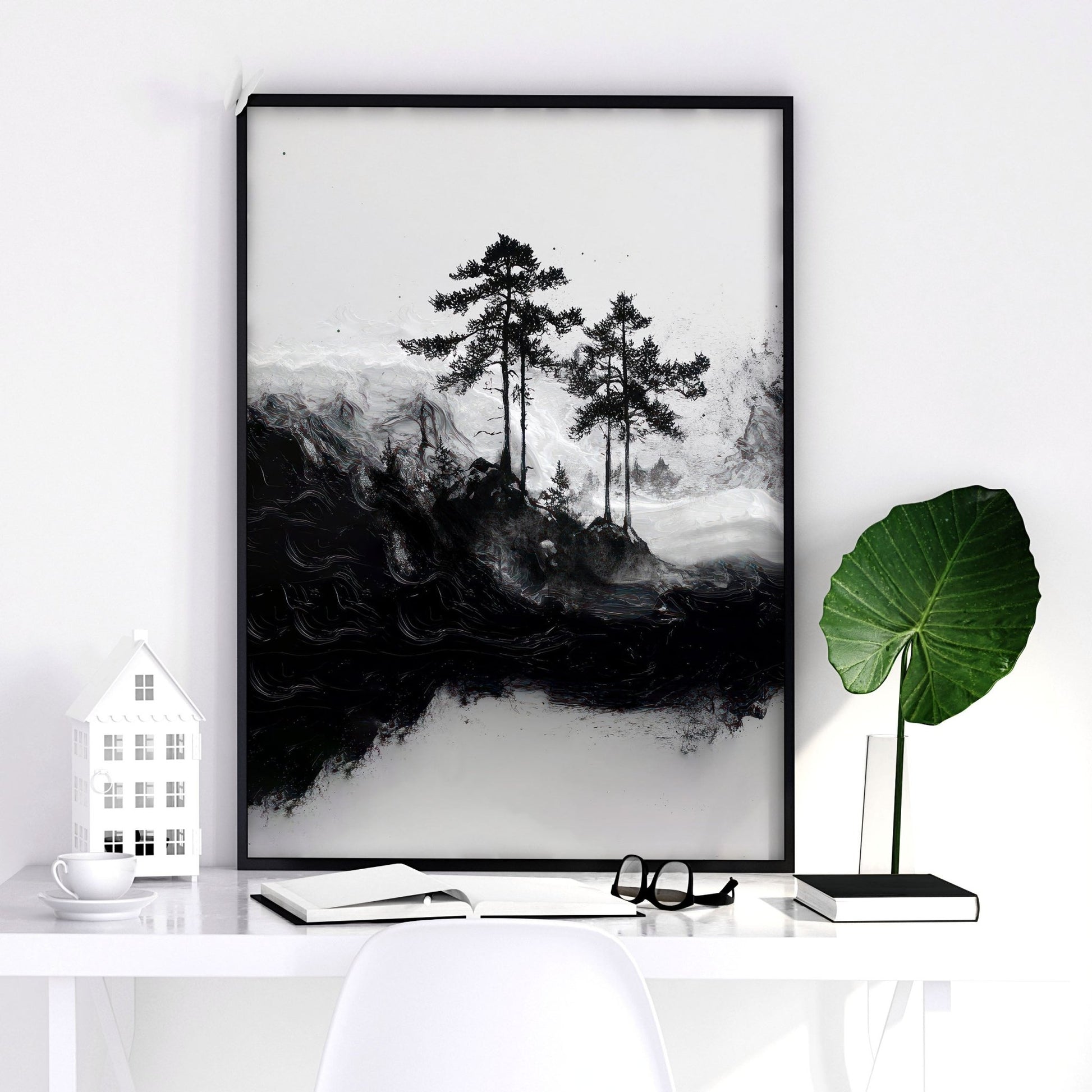 Set of 3 Framed Wall Art | Set of 3 Asian Inspired Wall art Prints