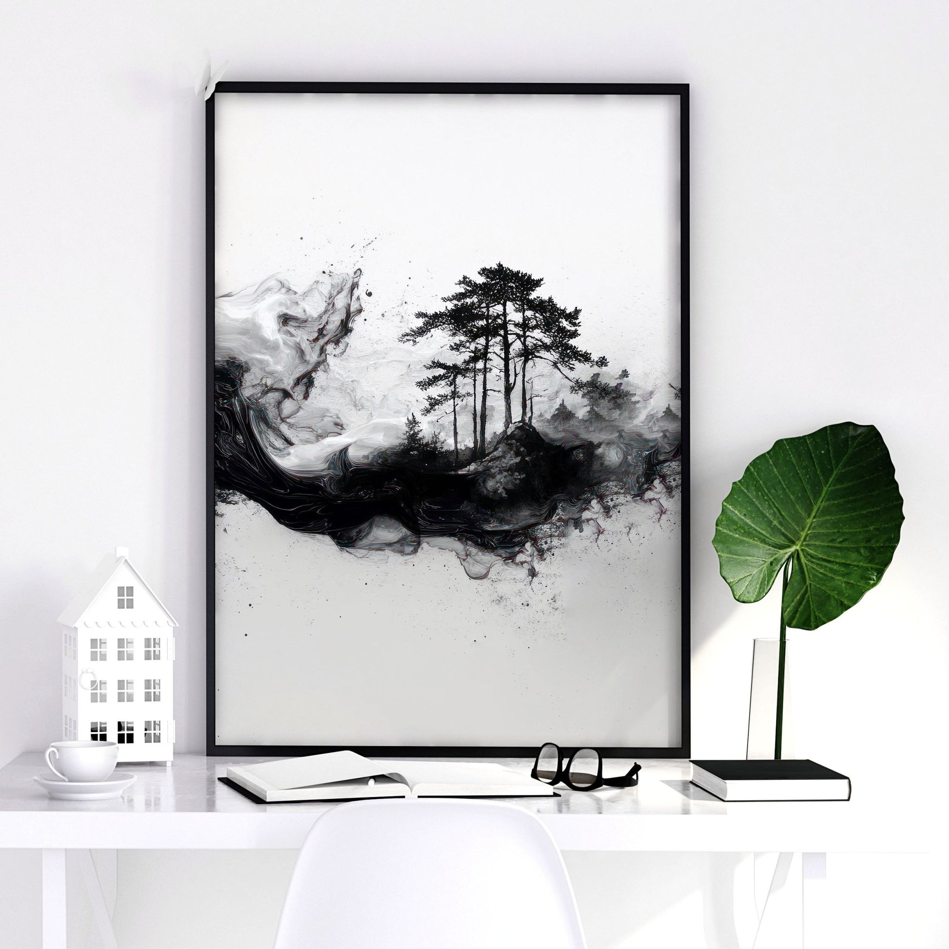 Set of 3 Framed Wall Art | Set of 3 Asian Inspired Wall art Prints