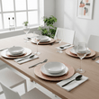 Set of Four 33cm Dia Rose Gold Crocodile Effect Charger Plates