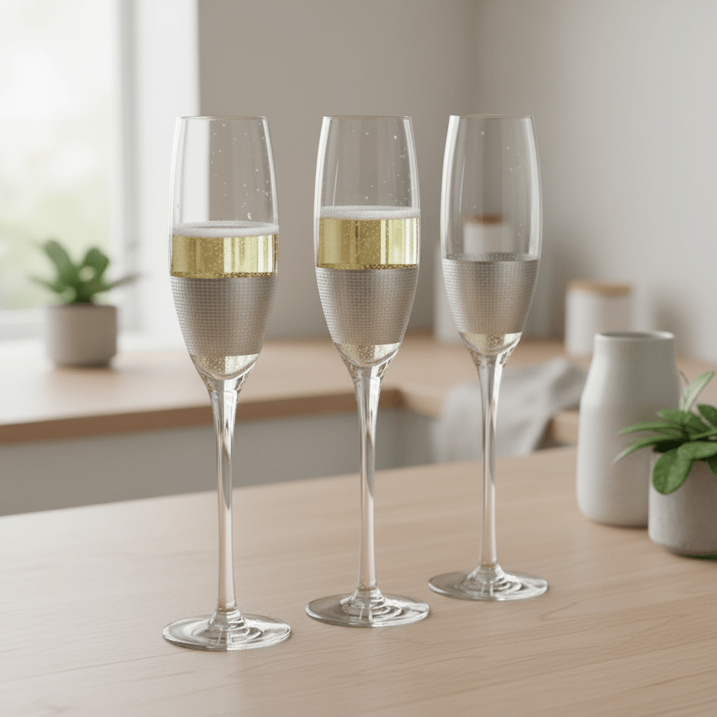 Set Of Four Apollo Champagne Glasses