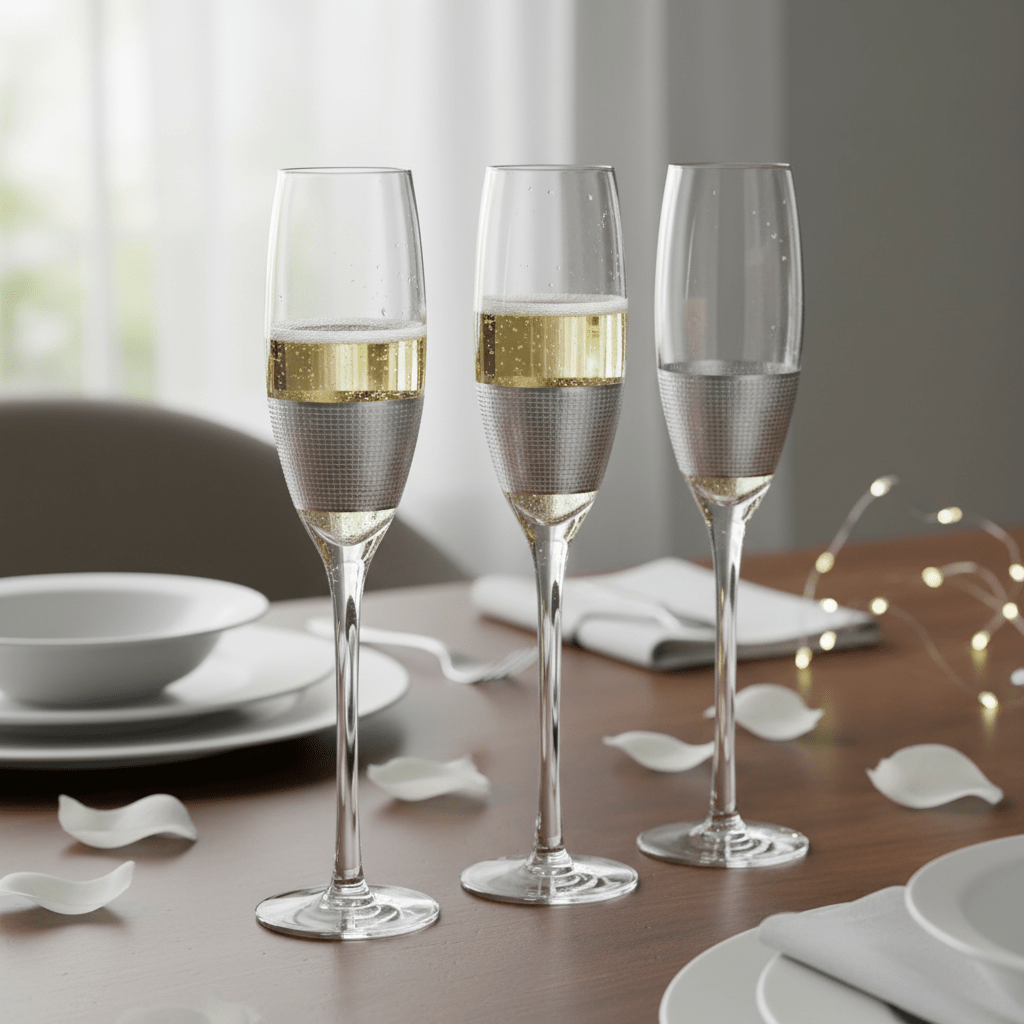Set Of Four Apollo Champagne Glasses