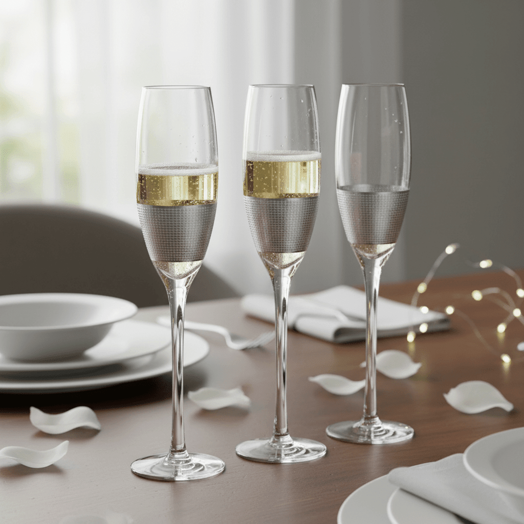Set Of Four Apollo Champagne Glasses