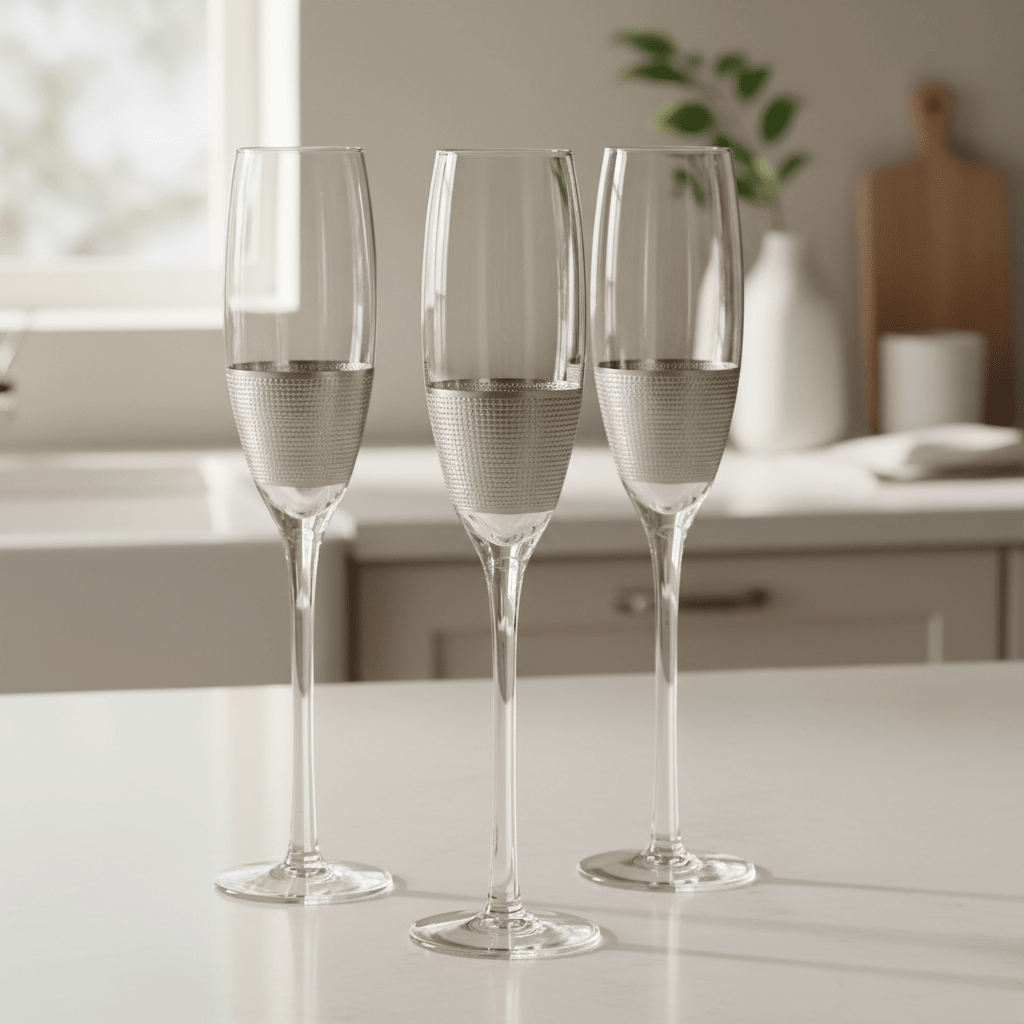 Set Of Four Apollo Champagne Glasses