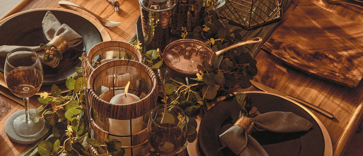 Set of Four Brass Finish Napkin Rings