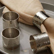 Set of Four Silver Finish Napkin Rings