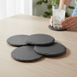 Set Of Four Slate Round Coasters