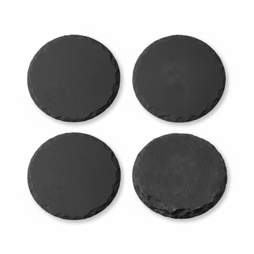 Set Of Four Slate Round Coasters