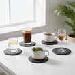Set Of Four Slate Round Coasters