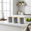 Set Of Three Alton Grey Canisters