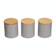 Set Of Three Alton Grey Canisters