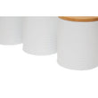Set Of Three Alton White Canisters