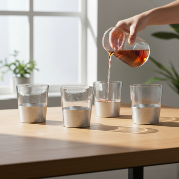 Set Of Four Apollo Clear Glass Tumblers