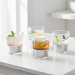 Set Of Four Apollo Clear Glass Tumblers