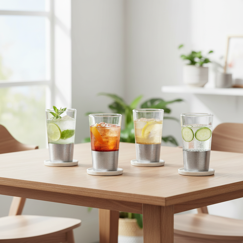 Set Of Four Apollo High Ball Glasses