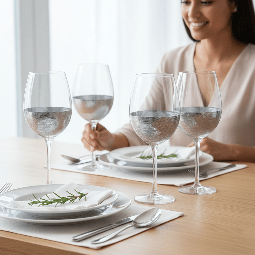 Set Of Four Apollo Large Wine Glasses
