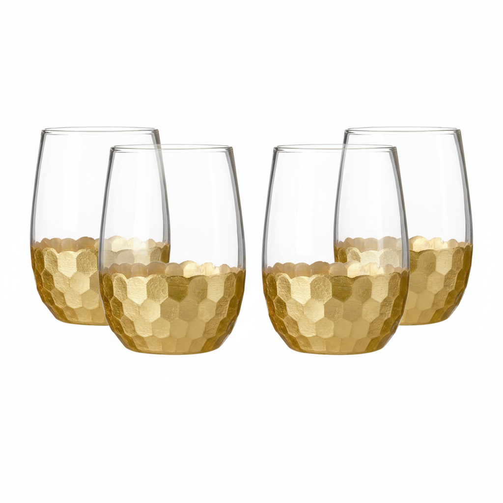 Set Of Four Astrid Glass Tumblers