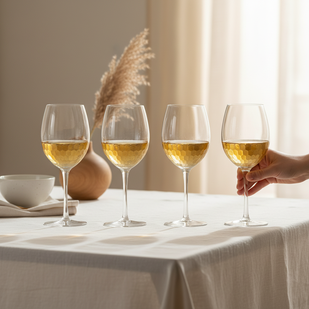 Set Of Four Astrid Small Wine Glasses
