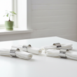 Set of Four Silver Finish Napkin Rings