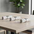 Set of Four Silver Finish Napkin Rings