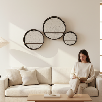 Set of Three Trinity Wall Mirrors