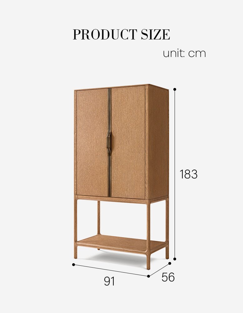 Sethi Wine Sideboard, Solid Wood