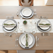 Set of Four 33cm Dia Radiance Silver Decorative Chargers