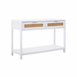 Sherman White Wood Console Table