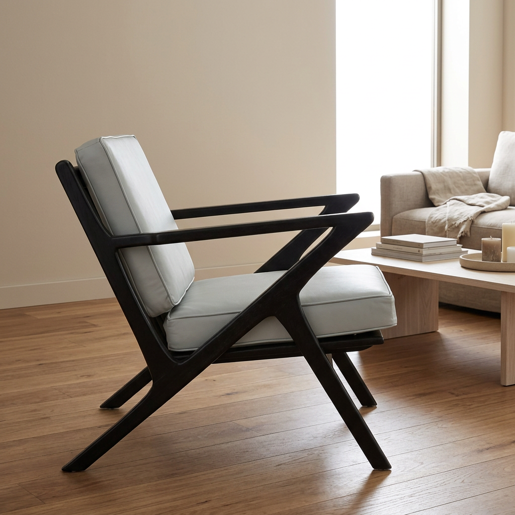 Side angle in a neutral living room
