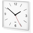 Sillar Premium Brushed Steel Square Wall Clock - Precision Quartz Movement | Silent Designer Timepiece