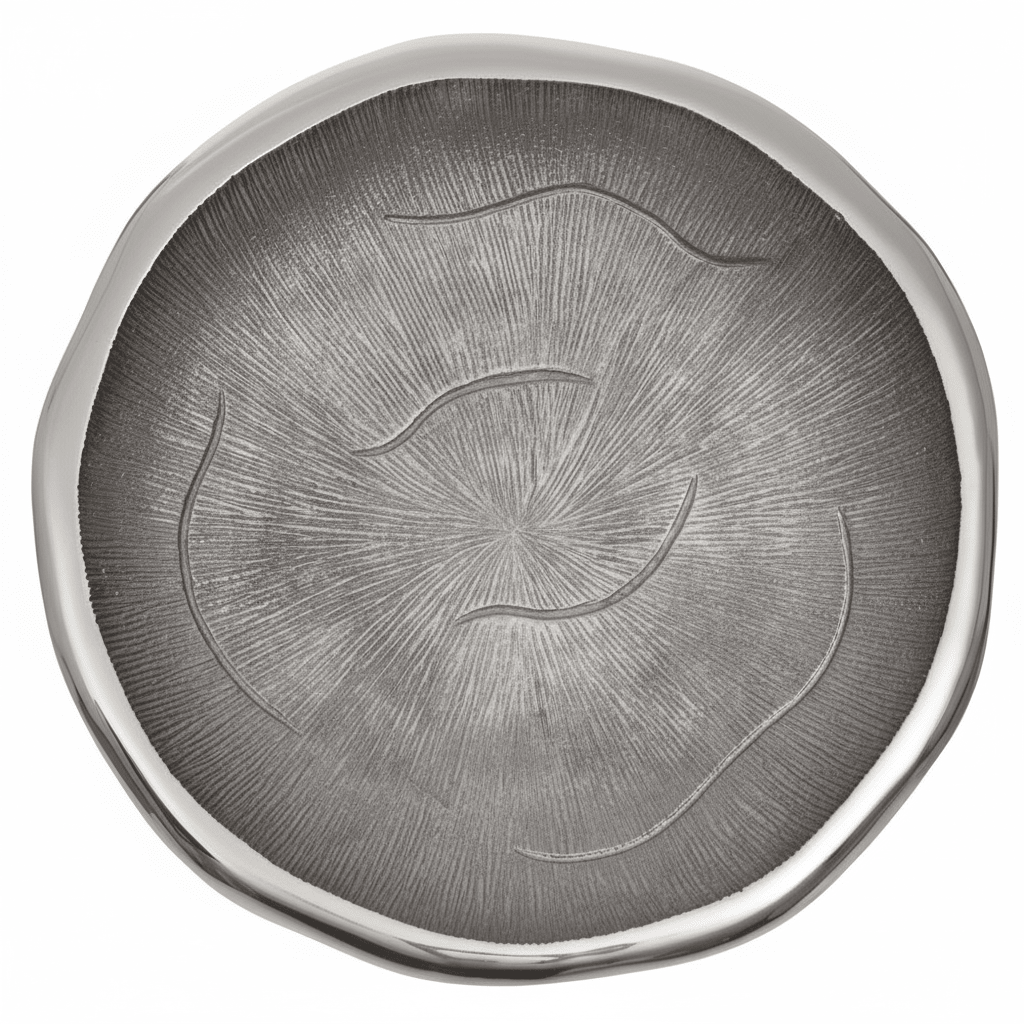 Silva Large Oak Effect Silver Bowl