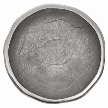 Silva Large Oak Effect Silver Bowl