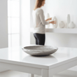Silva Large Oak Effect Silver Bowl