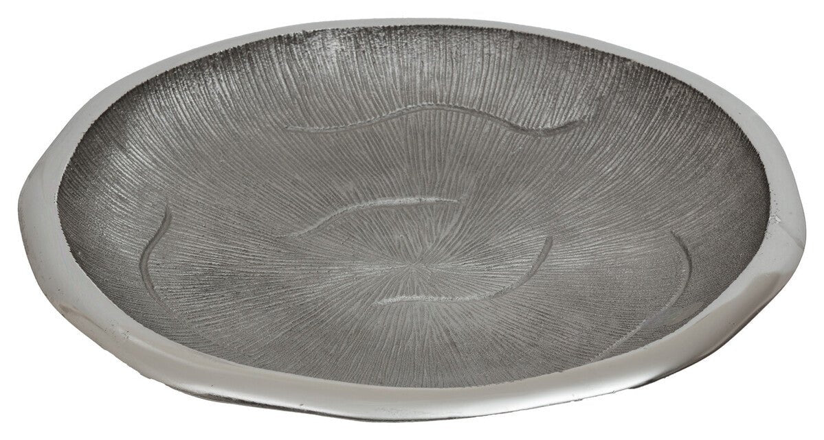 Silva Large Oak Effect Silver Bowl