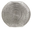 Silva Large Oak Effect Silver Finish Vase