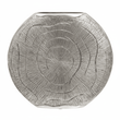 Silva Large Oak Effect Silver Finish Vase
