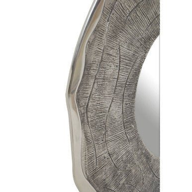 Silva Large Oak Effect Silver Wall Mirror