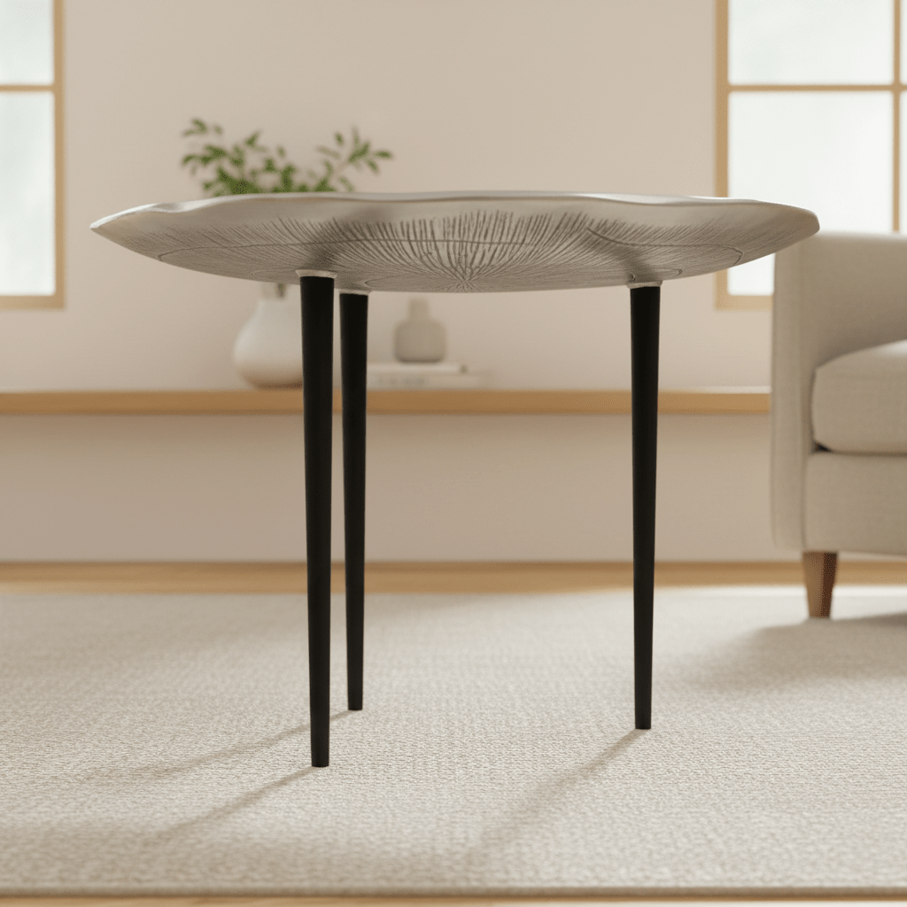 Silva Oak Effect Silver Top Coffee Table