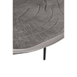 Silva Oak Effect Silver Top Coffee Table