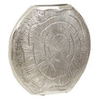Silva Small Oak Effect Silver Finish Vase