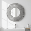 Silva Small Oak Effect Silver Wall Mirror