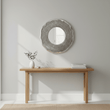 Silva Small Oak Effect Silver Wall Mirror