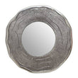 Silva Small Oak Effect Silver Wall Mirror